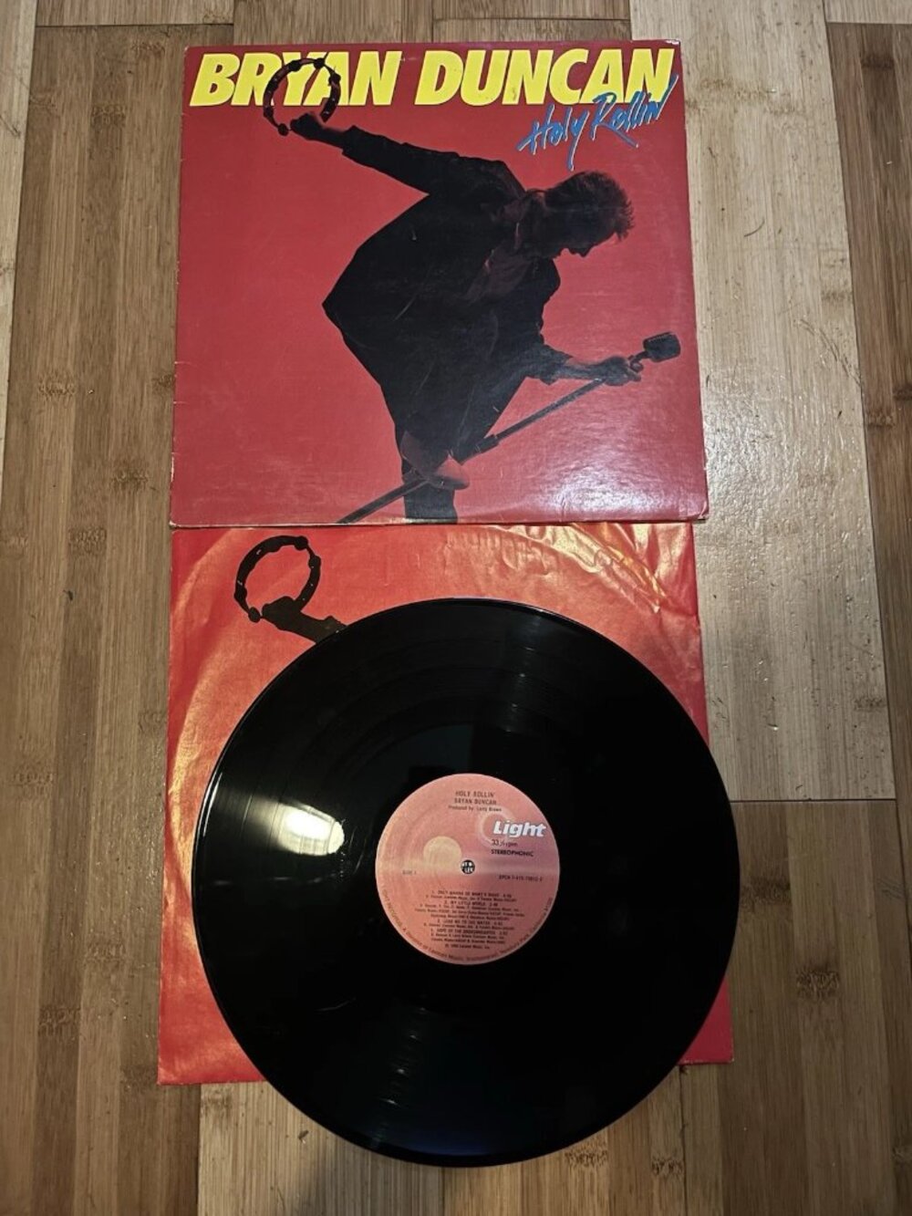 Bryan Duncan Holy Rollin Light Records 1986 First Edition Christian Rock Vinyl